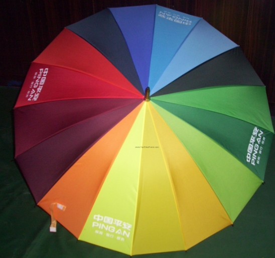 straight umbrella,rainbow umbrella